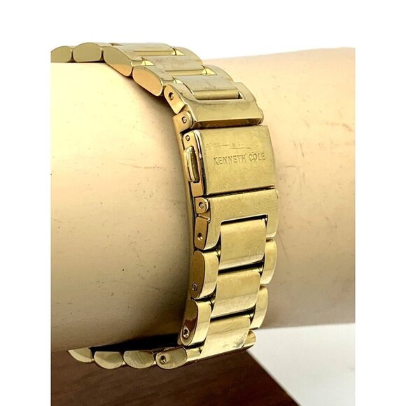 Kenneth Cole Women's Watch KC50735008 Quartz Mother of Pearl White Dial Gold - Picture 11 of 13